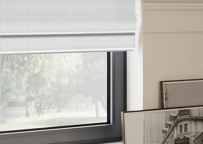 Shima Faux Silk, Silver - Twist&Fit Roman Blind - Image 5
